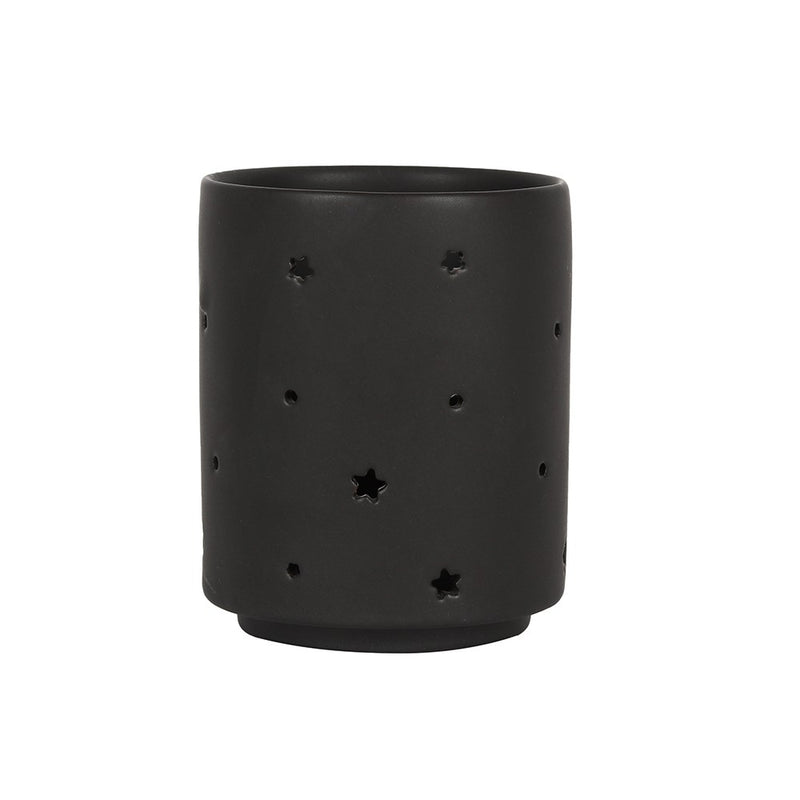 Black Triple Moon Cutout Tealight Holder