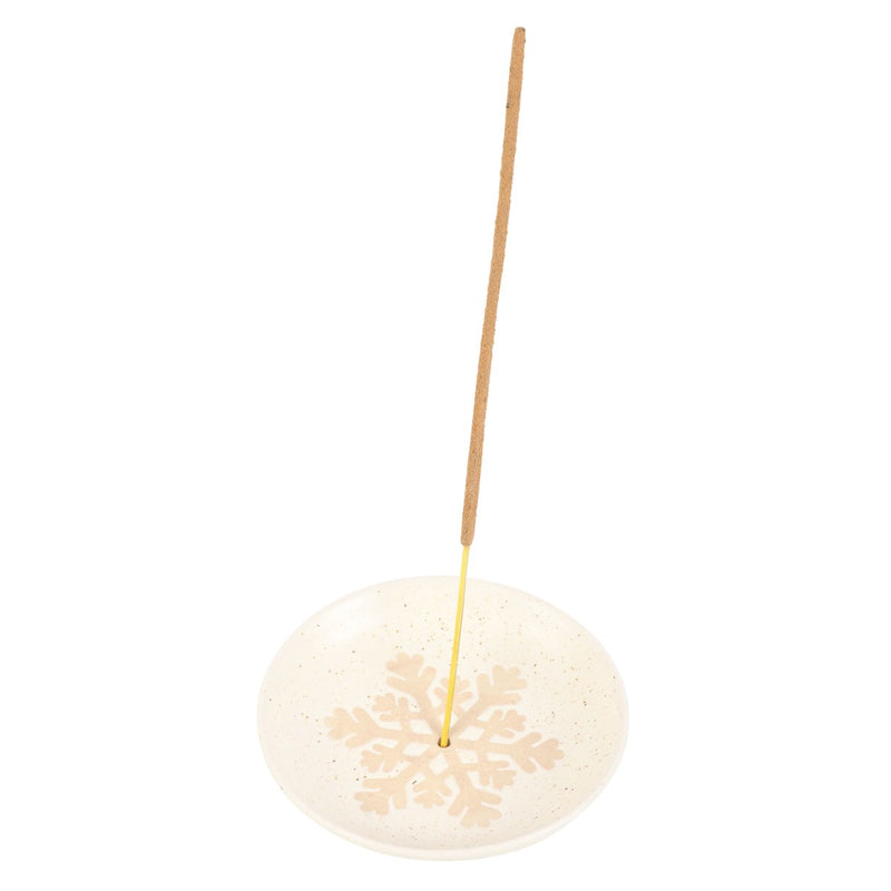 Snowflake Ceramic Incense Holder