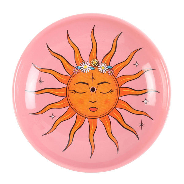 The Sun Ceramic Incense Holder