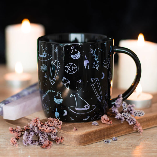 Crystal Witch Print Ceramic Mug