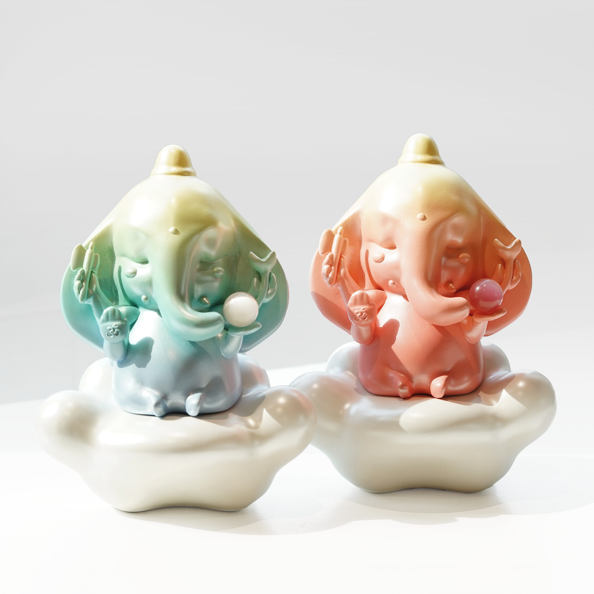 【PRE-ORDER】 (L)Bubble gum Ganesha - GREEN-BLUE