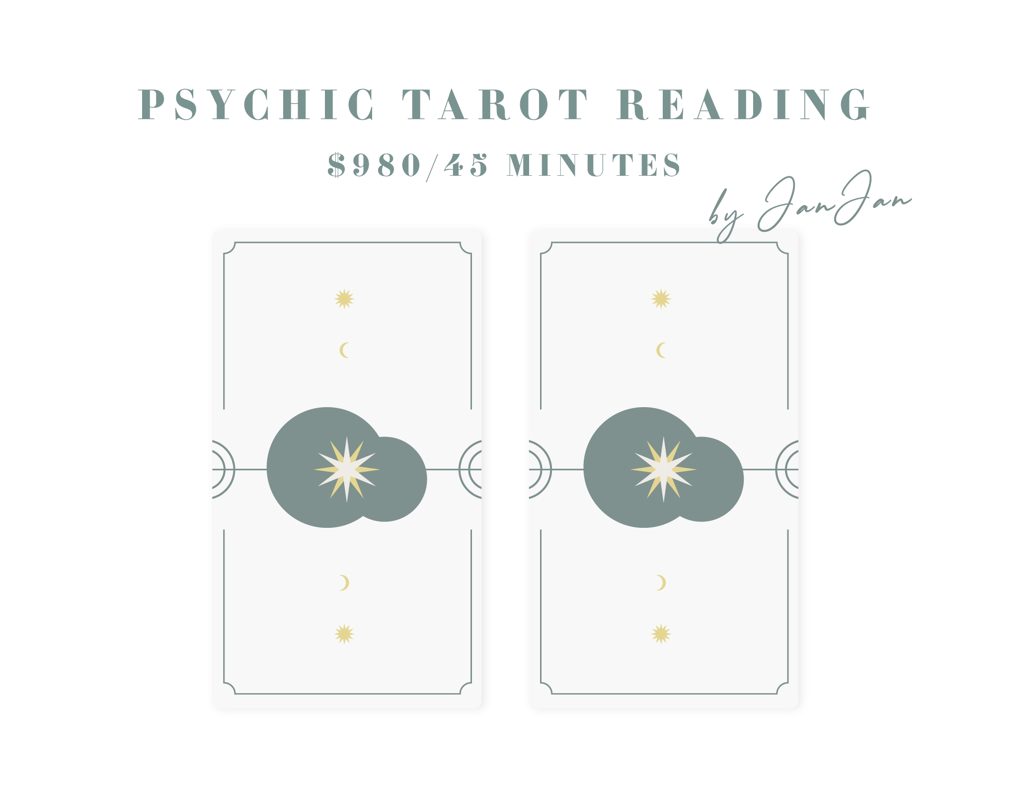 Psychic Tarot Reading By JanJan ($980/ 45mins)