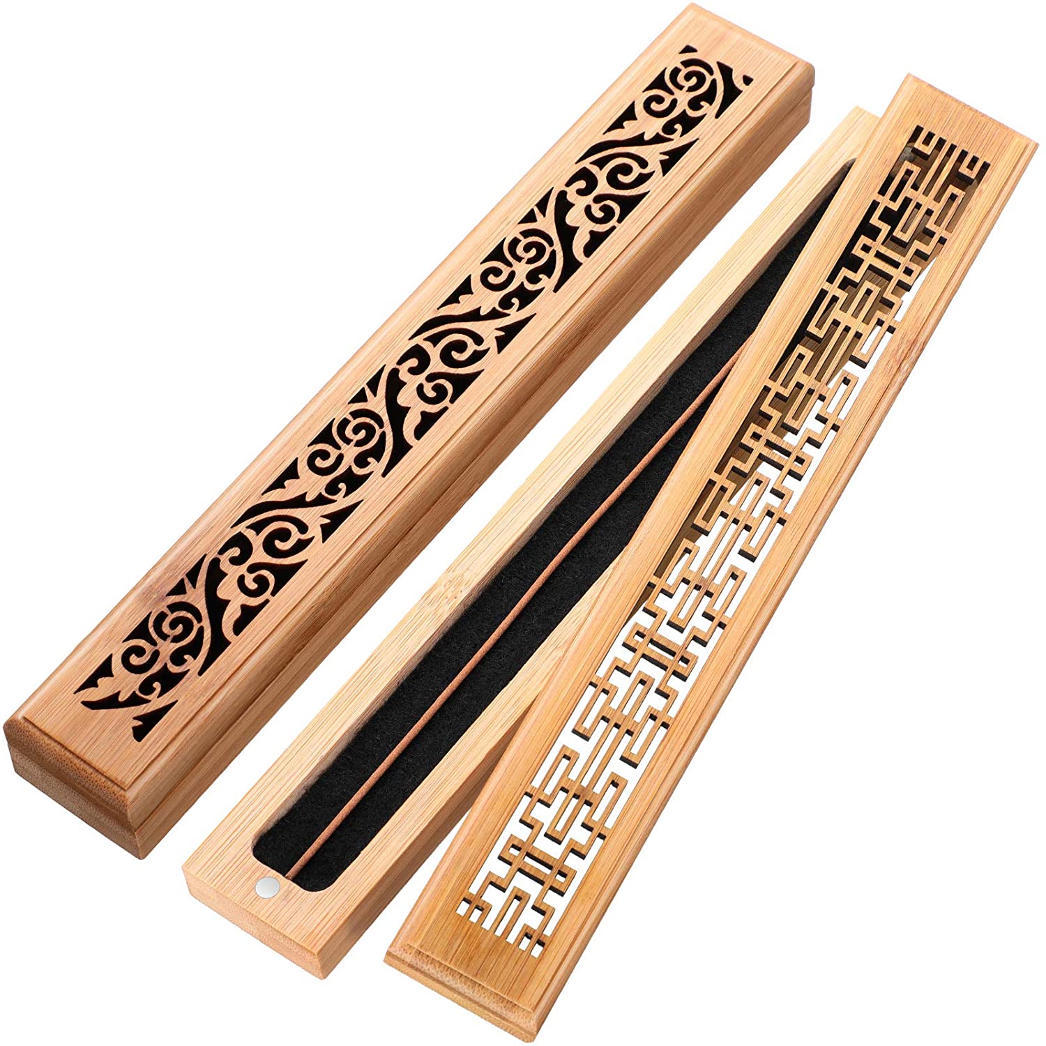 Bamboo Incense Stick Holder with Magnet