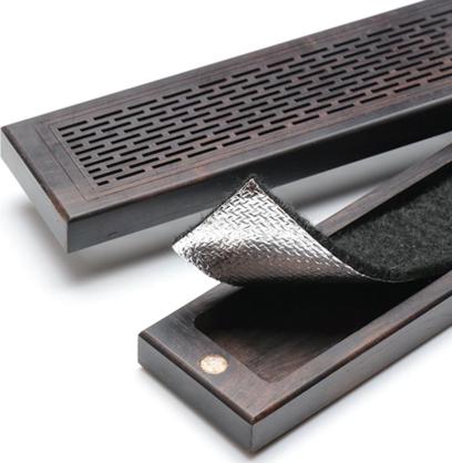 Bamboo Incense Stick Holder with Magnet (Black)