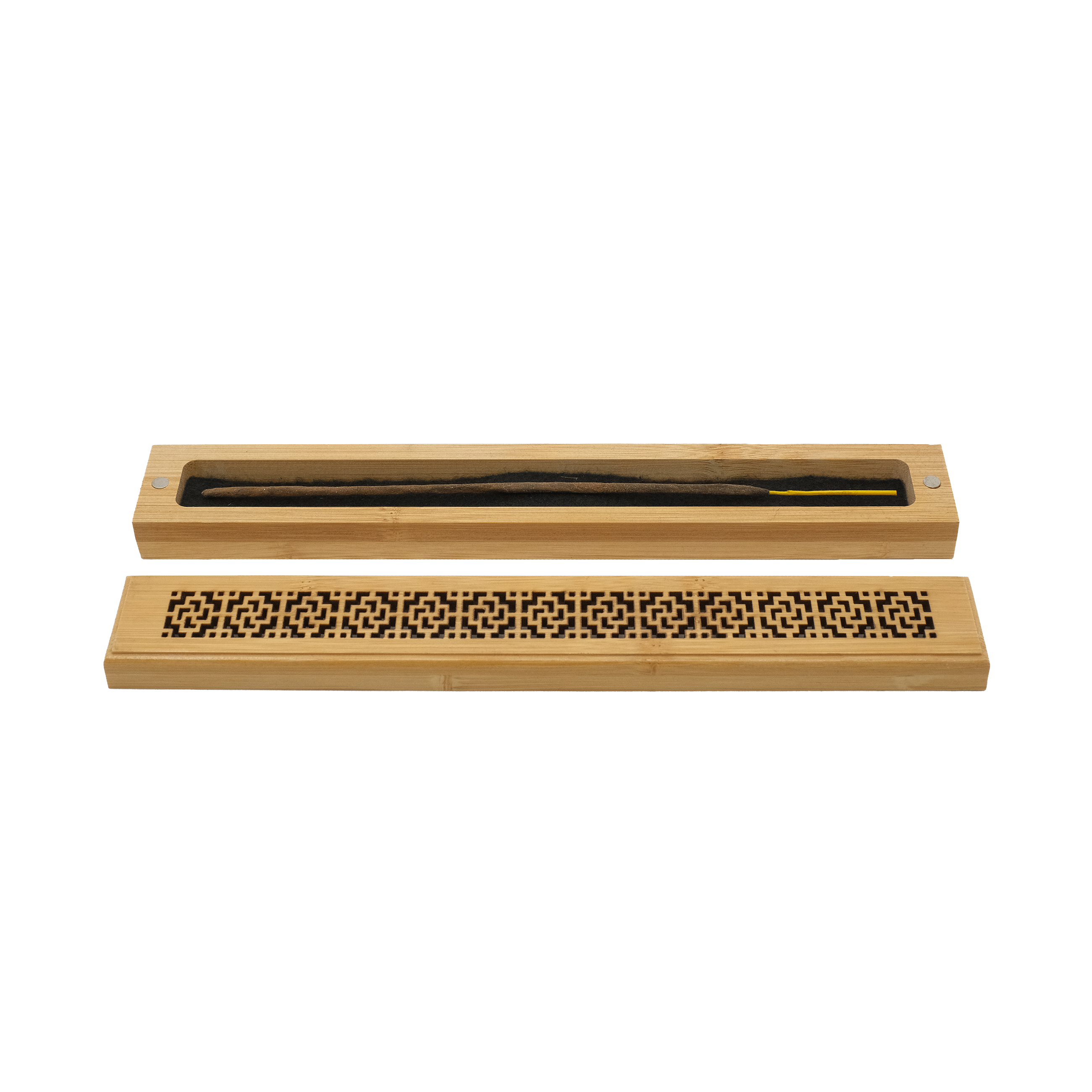 Bamboo Incense Stick Holder with Magnet