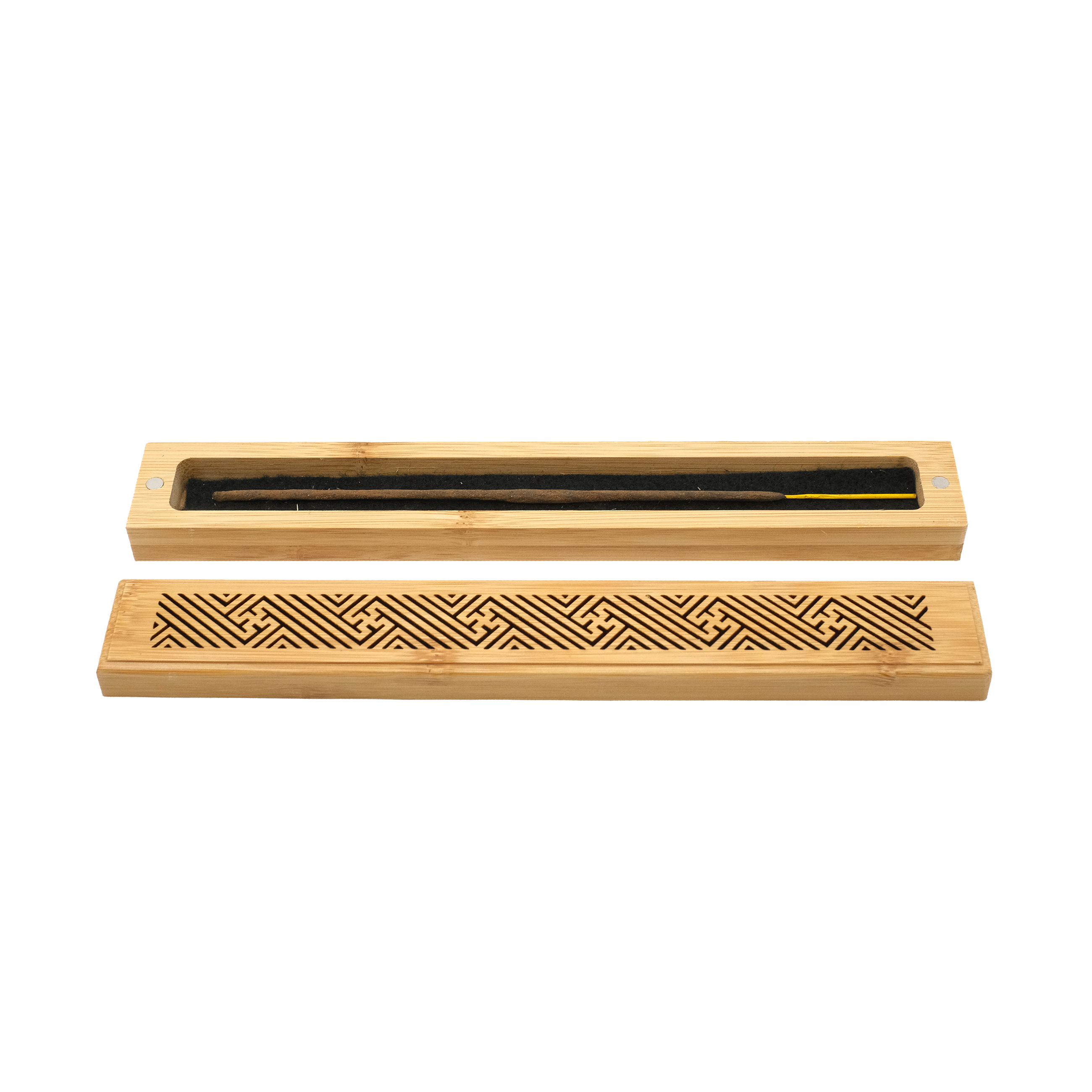 Bamboo Incense Stick Holder with Magnet