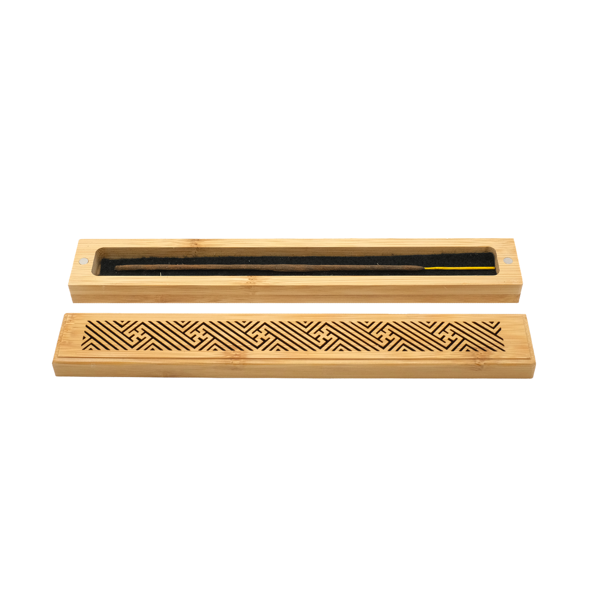 Bamboo Incense Stick Holder with Magnet